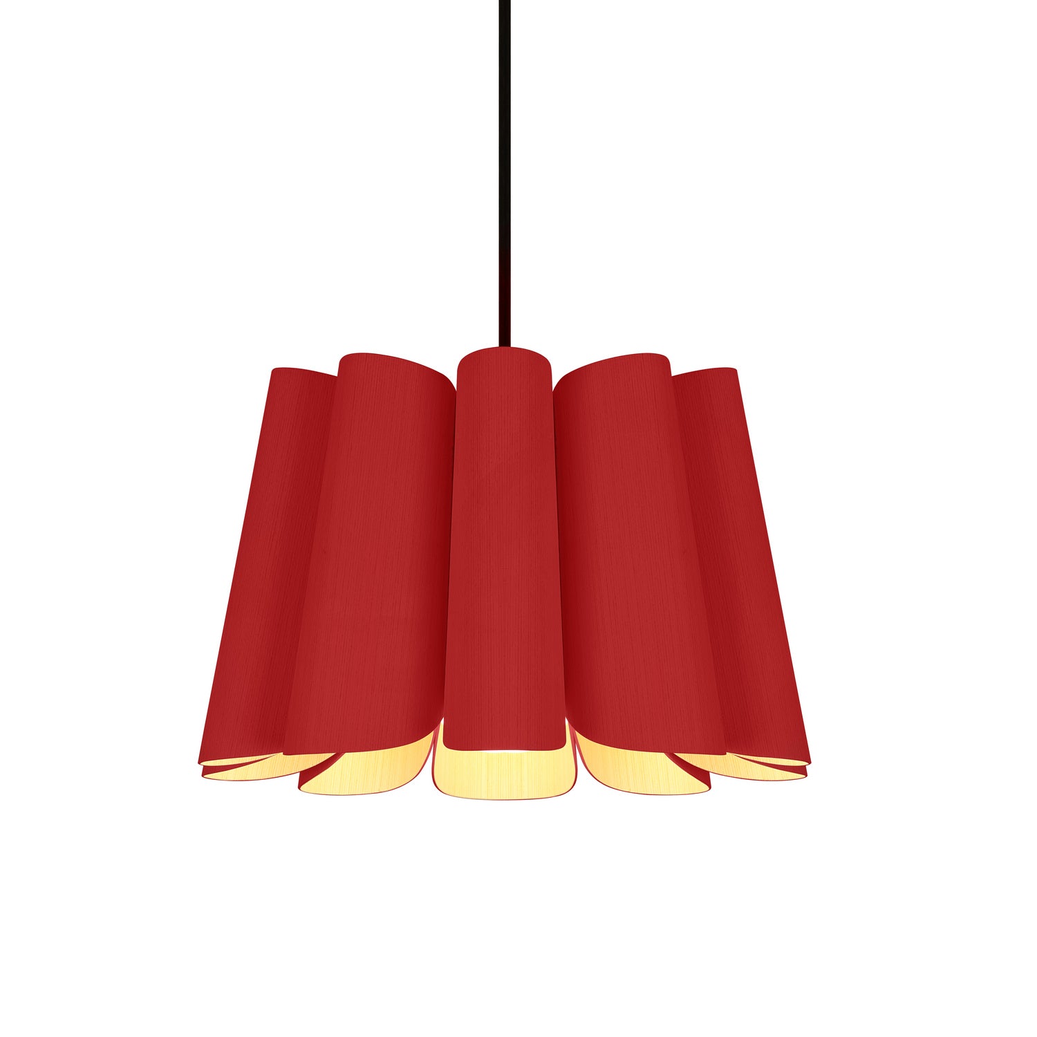 Bruck Lighting - WEPREN/30/RED/ASH - One Light Pendant - WEP - Black