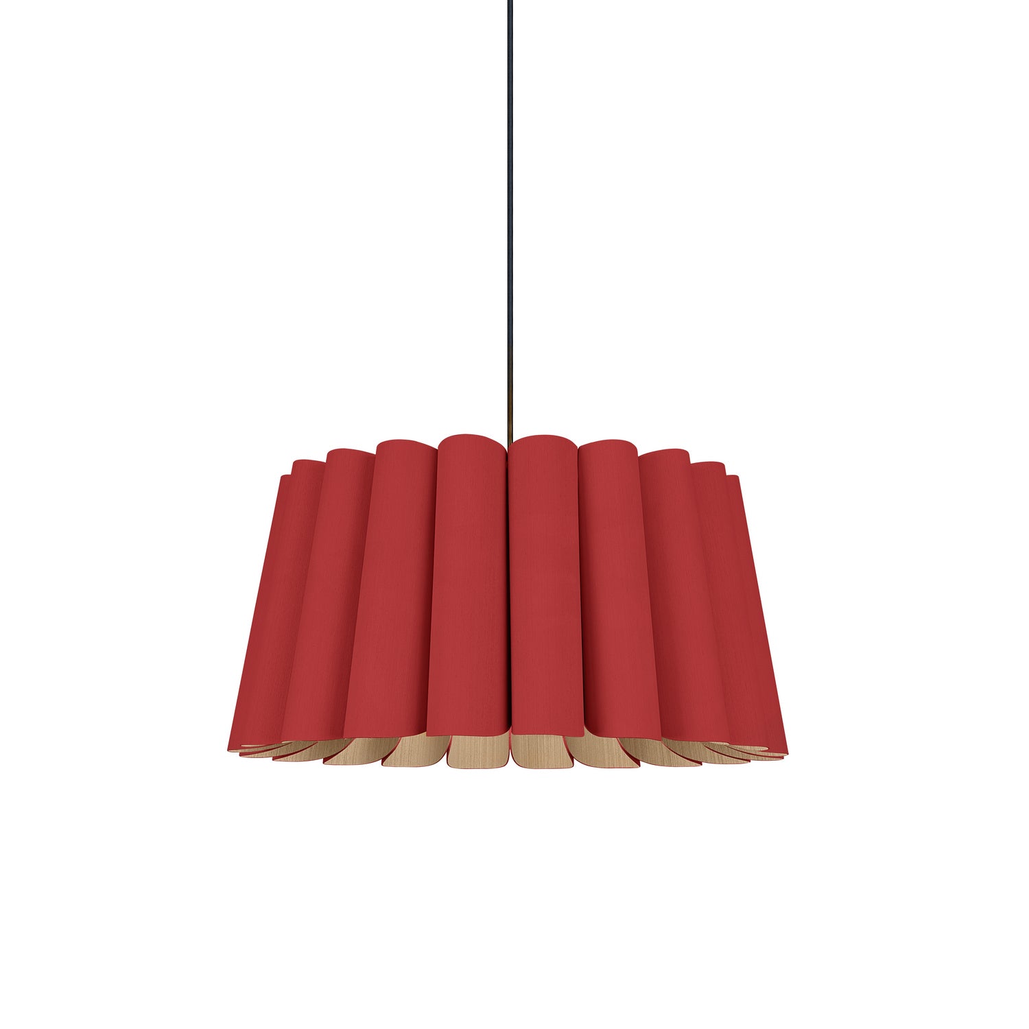 Bruck Lighting - WEPREN/56/RED/ASH - One Light Pendant - WEP - Black