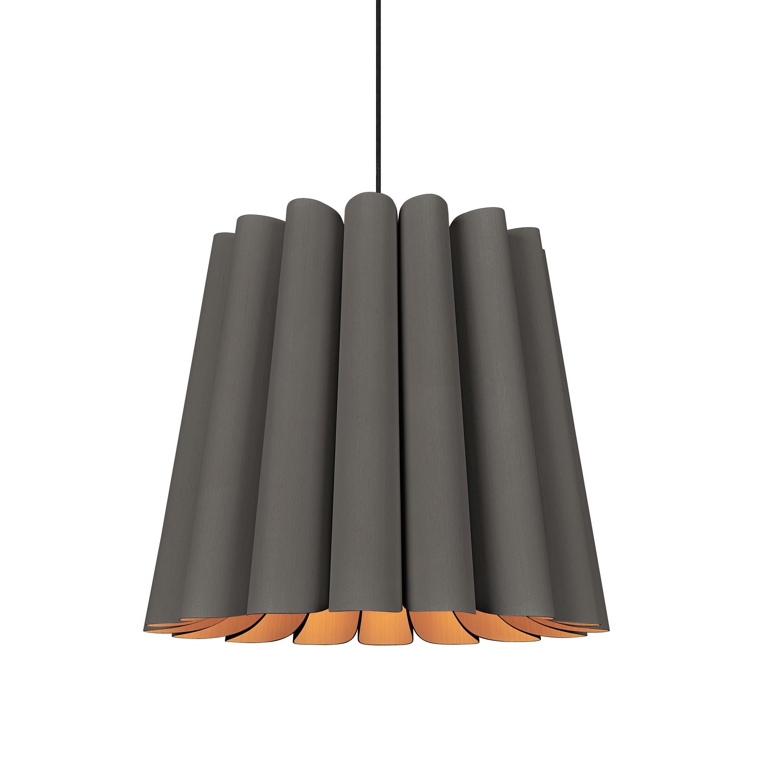 Bruck Lighting - WEPREN/56L/EBY/ASH - One Light Pendant - WEP - Black