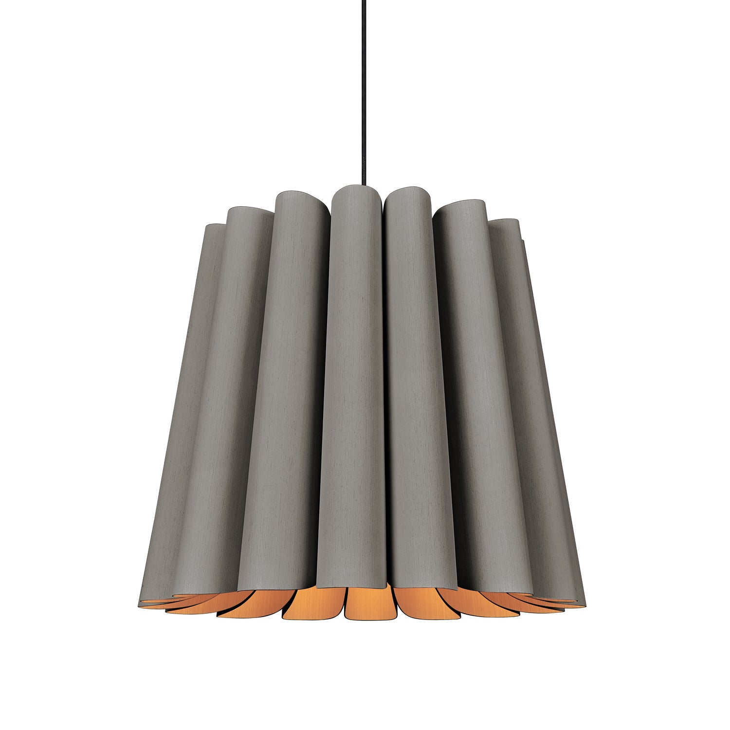 Bruck Lighting - WEPREN/56L/GYO/ASH - One Light Pendant - WEP - Black