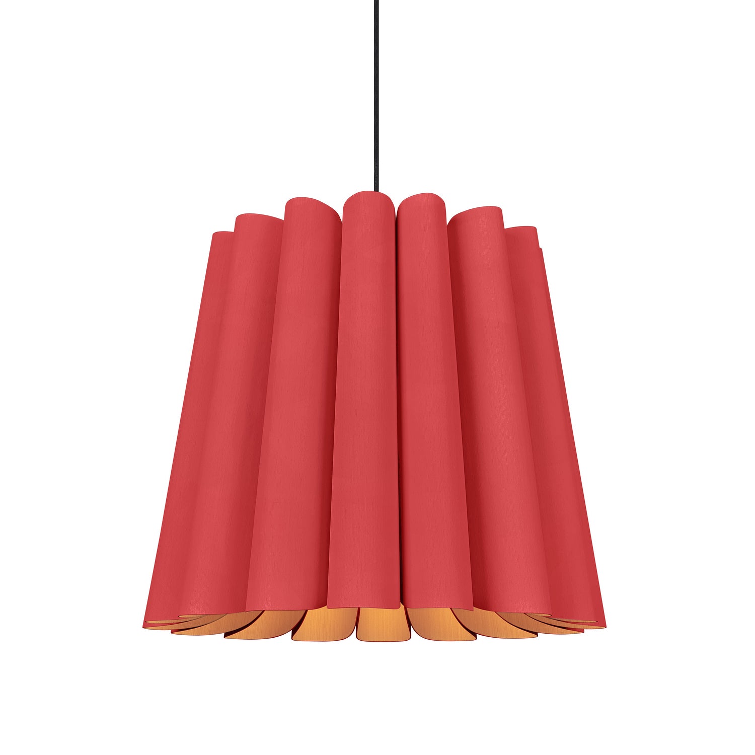 Bruck Lighting - WEPREN/56L/RED/ASH - One Light Pendant - WEP - Black