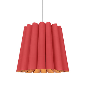 Bruck Lighting - WEPREN/56L/RED/ASH - One Light Pendant - WEP - Black