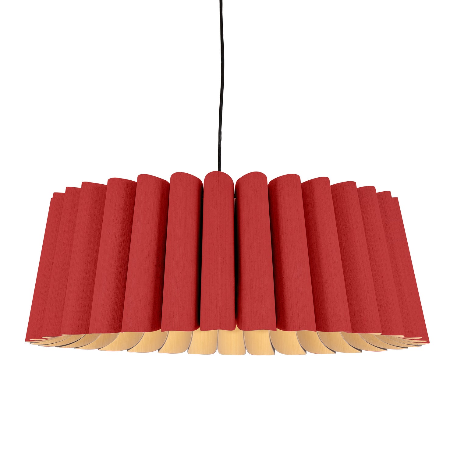 Bruck Lighting - WEPREN/80/RED/ASH - One Light Pendant - WEP - Black