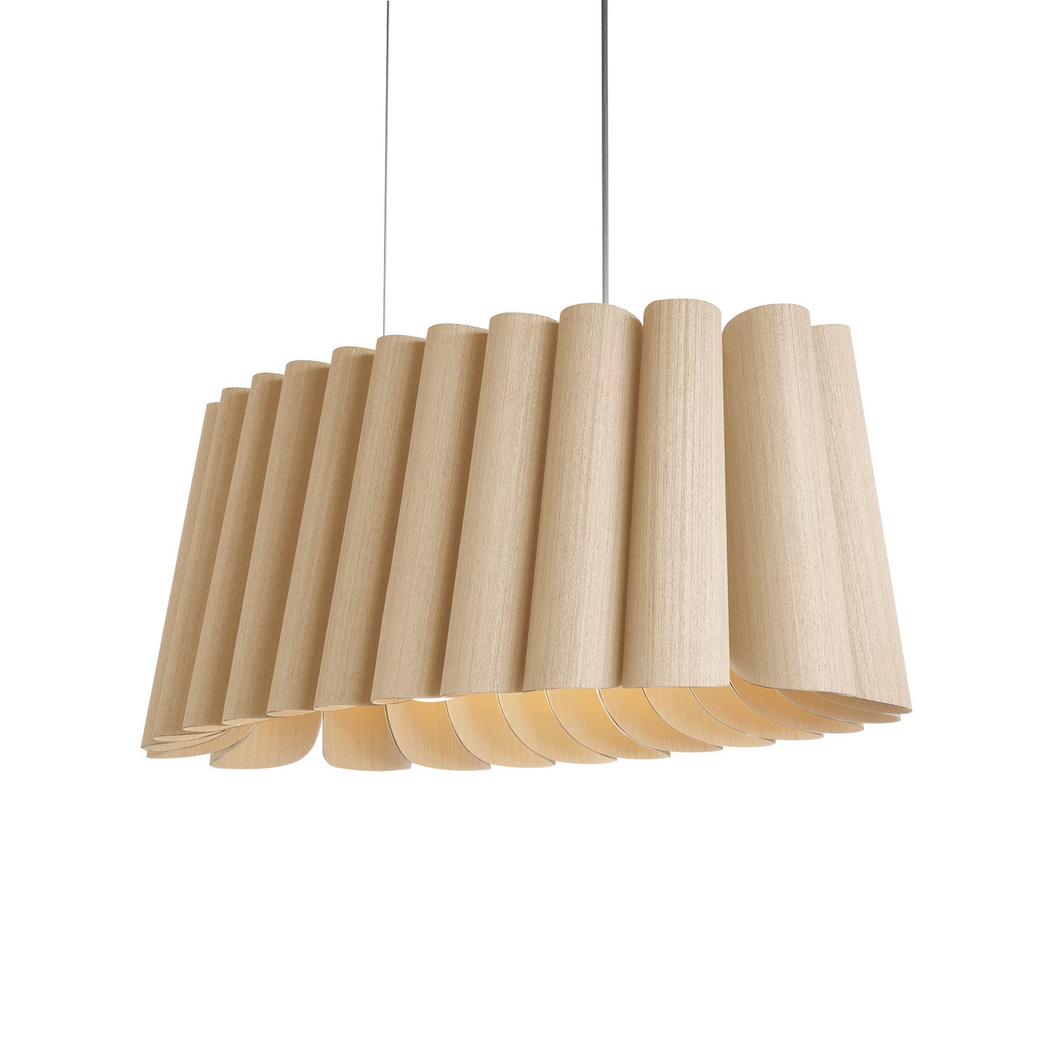 Bruck Lighting - WEPREN/80OVL/ASH/ASH - Two Light Pendant - WEP - Black