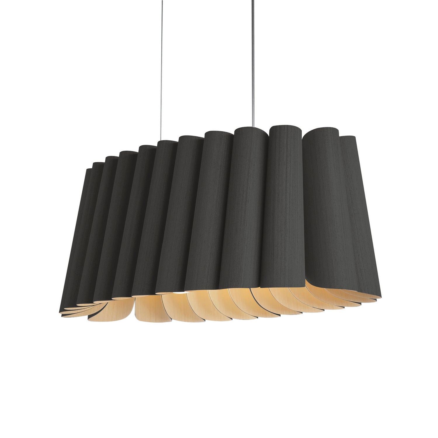 Bruck Lighting - WEPREN/80OVL/EBY/ASH - Two Light Pendant - WEP - Black