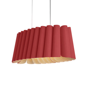 Bruck Lighting - WEPREN/80OVL/RED/ASH - Two Light Pendant - WEP - Black