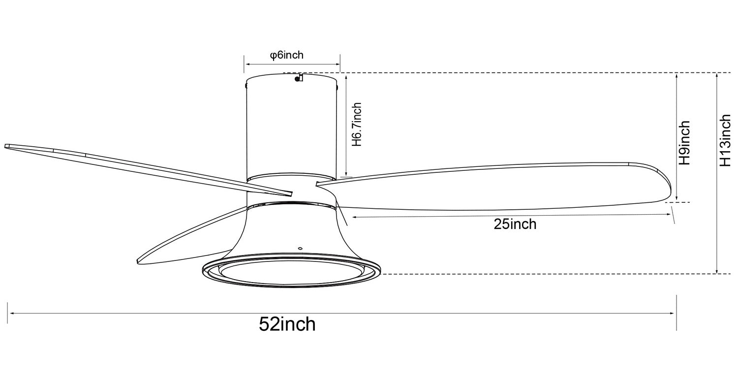 Beacon Lighting - 21066101 - 52"Ceiling Fan - Flusso - White