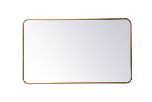 Elegant Lighting - MR802440BR - Mirror - Evermore - Brass