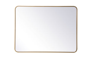 Elegant Lighting - MR803040BR - Mirror - Evermore - Brass