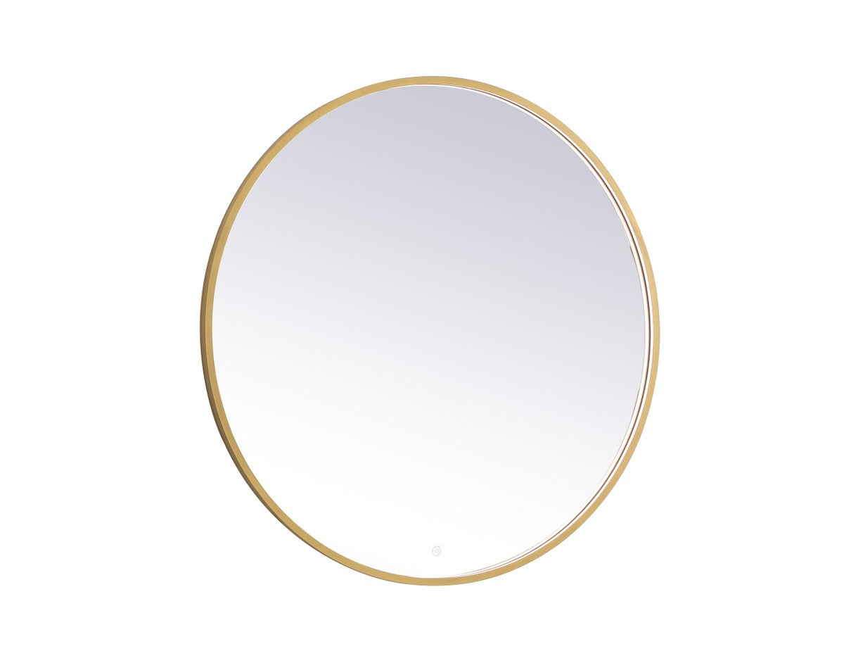 Elegant Lighting - MRE6042BR - LED Mirror - Pier - Brass