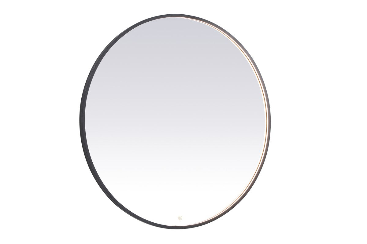 Elegant Lighting - MRE6045BK - LED Mirror - Pier - Black