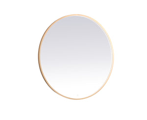 Elegant Lighting - MRE6045BR - LED Mirror - Pier - Brass