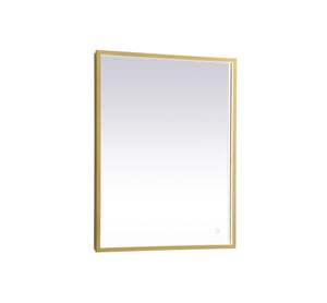 Elegant Lighting - MRE62430BR - LED Mirror - Pier - Brass