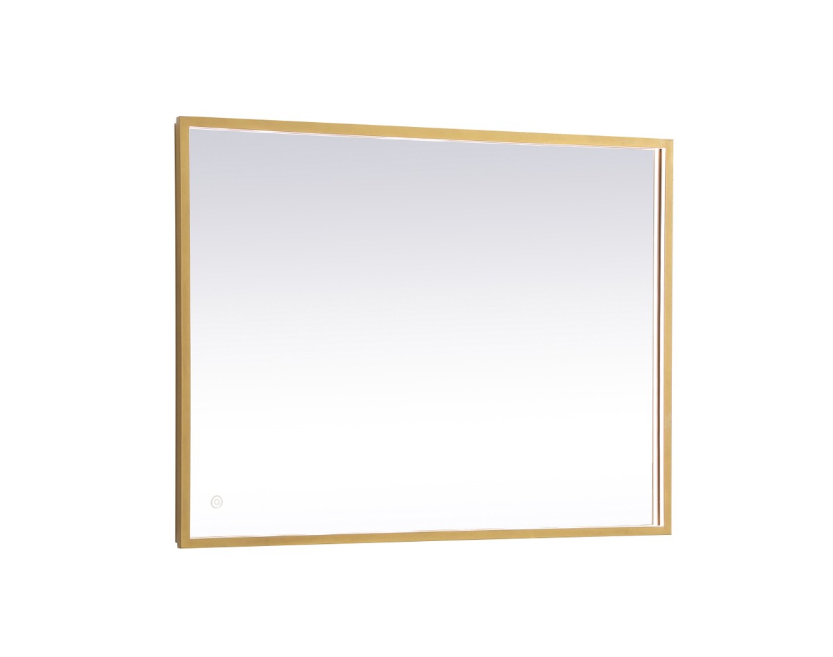 Elegant Lighting - MRE62736BR - LED Mirror - Pier - Brass