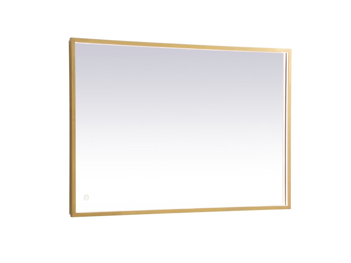 Elegant Lighting - MRE62740BR - LED Mirror - Pier - Brass