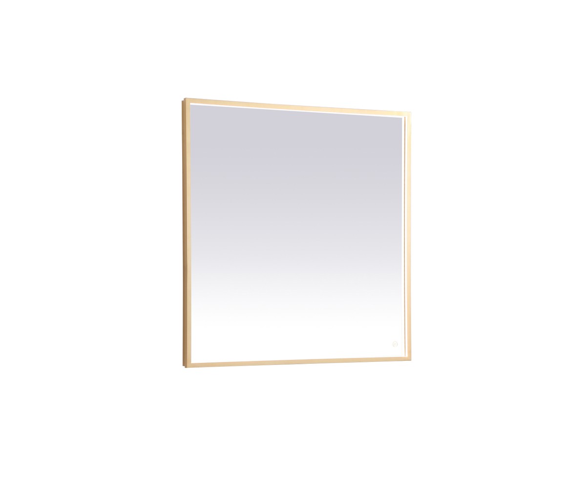 Elegant Lighting - MRE63636BR - LED Mirror - Pier - Brass