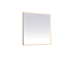 Elegant Lighting - MRE63636BR - LED Mirror - Pier - Brass