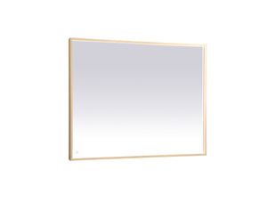 Elegant Lighting - MRE63648BR - LED Mirror - Pier - Brass