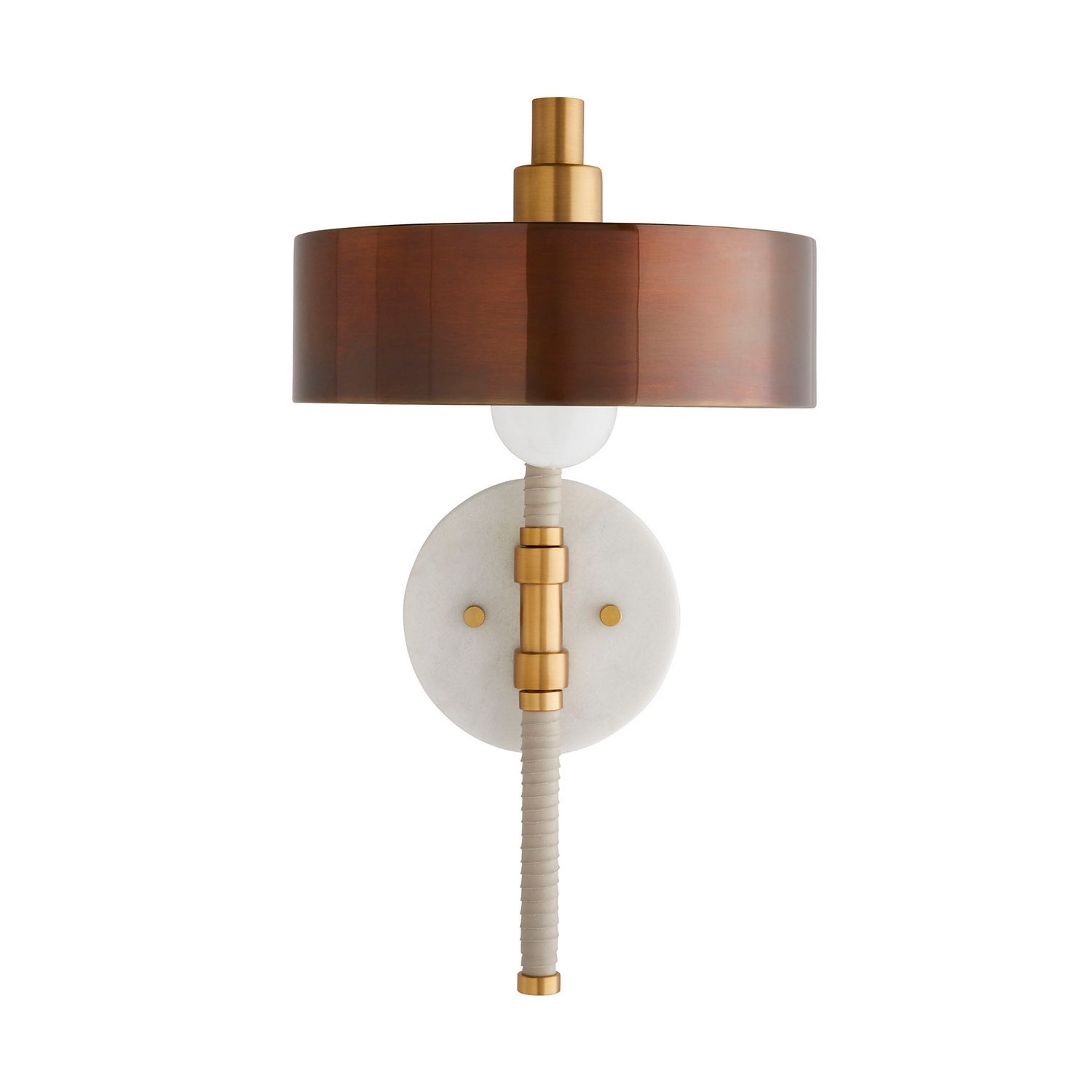 Arteriors - 49176 - One Light Wall Sconce - Aaron - Heritage Brass