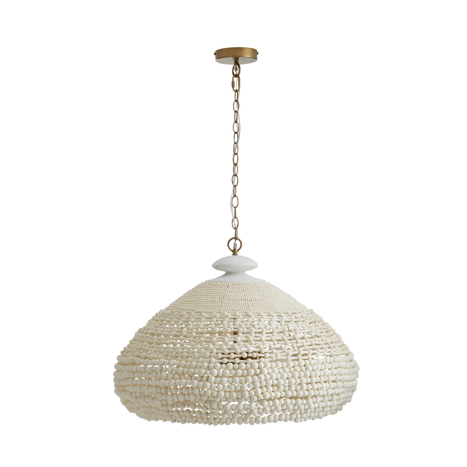 Arteriors - 85022 - Three Light Chandelier - Lilo - White