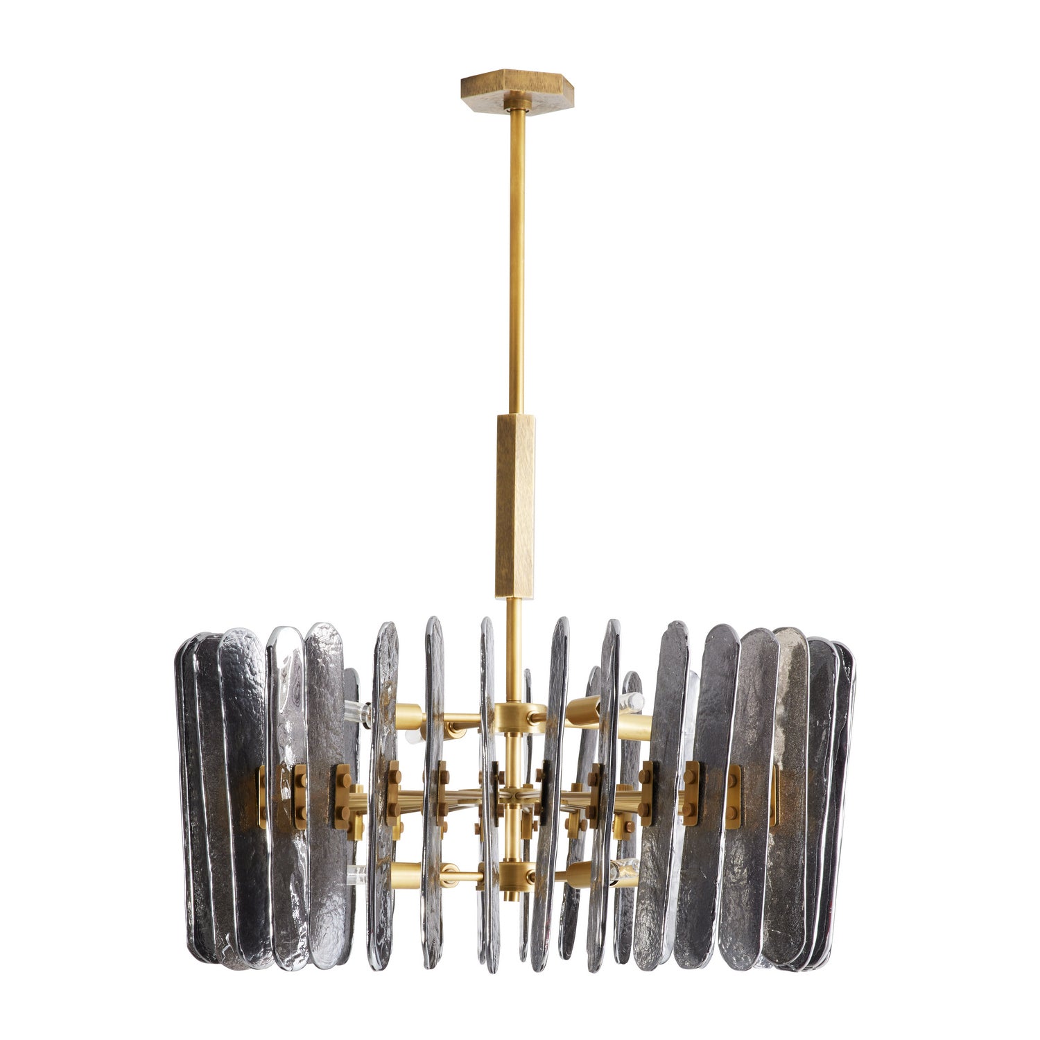 Arteriors - 89066 - Eight Light Chandelier - Klaus - Smoke