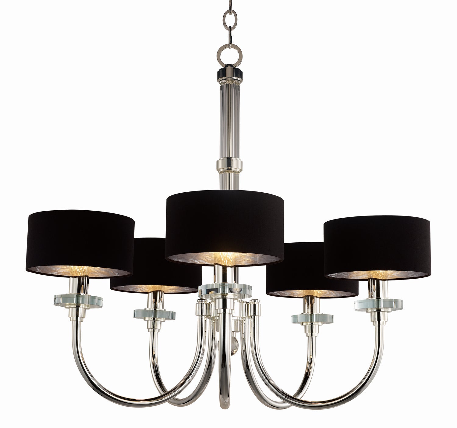 Studio M - SM23755BTPS - Five Light Chandelier - Manhattan - Plated Silver