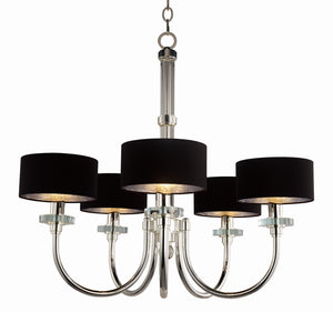 Studio M - SM23755BTPS - Five Light Chandelier - Manhattan - Plated Silver