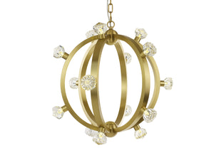 Studio M - SM23772BCSBR - LED Pendant - Norma Jeane - Satin Brass