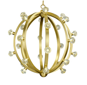 Studio M - SM23774BCSBR - LED Pendant - Norma Jeane - Satin Brass