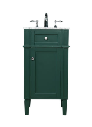 Elegant Lighting - VF12518GN - Single Bathroom Vanity - Park Avenue - Green