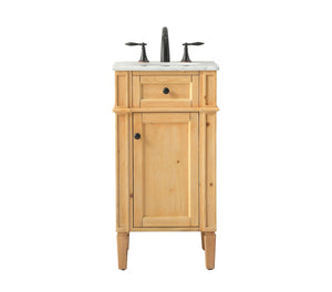 Elegant Lighting - VF12518NW - Single Bathroom Vanity - Park Avenue - Natural Wood