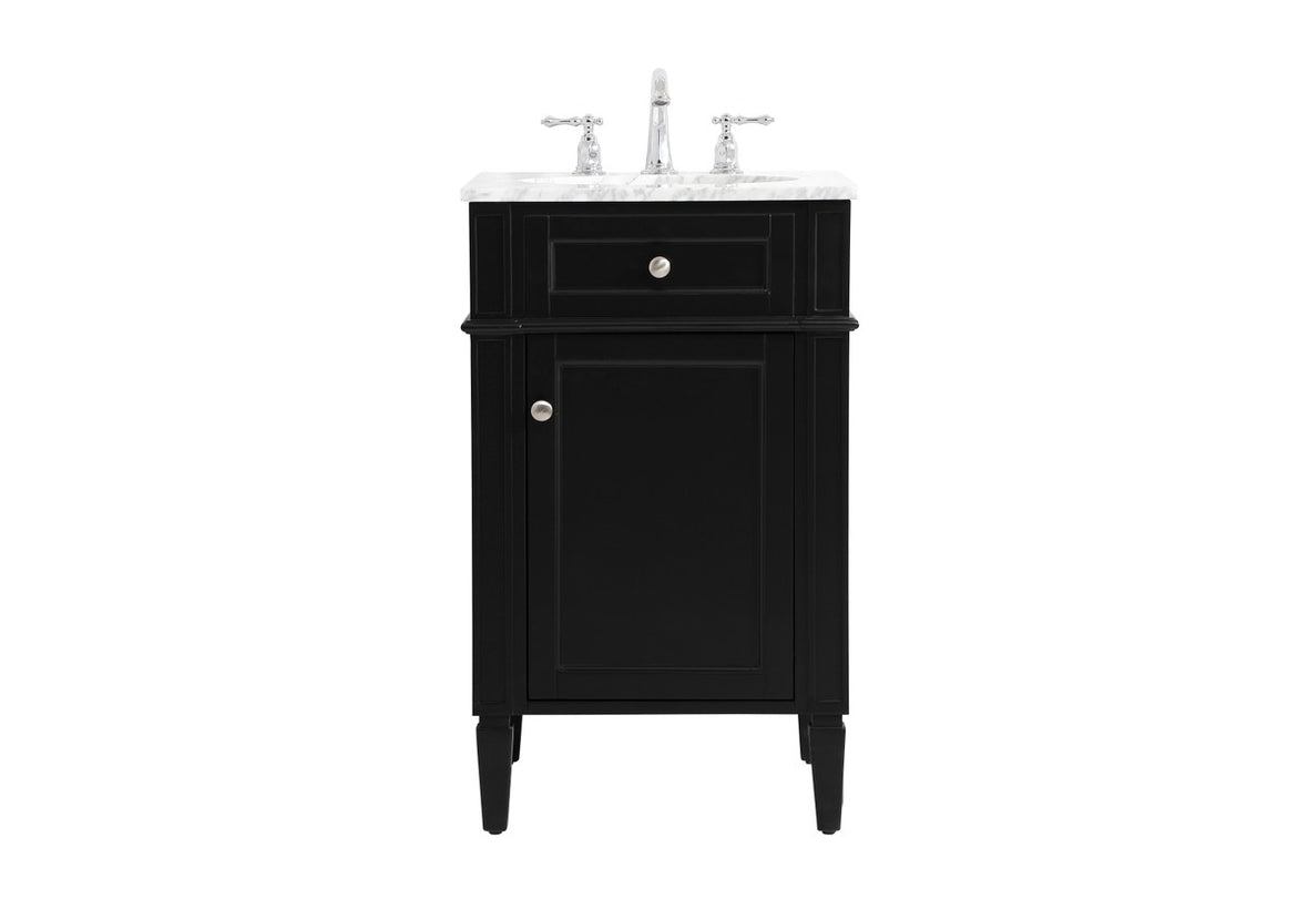 Elegant Lighting - VF12521BK - Single Bathroom Vanity - Park Avenue - black