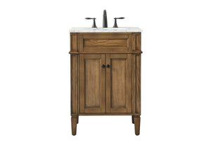 Elegant Lighting - VF12524DW - Single Bathroom Vanity - Park Avenue - Driftwood