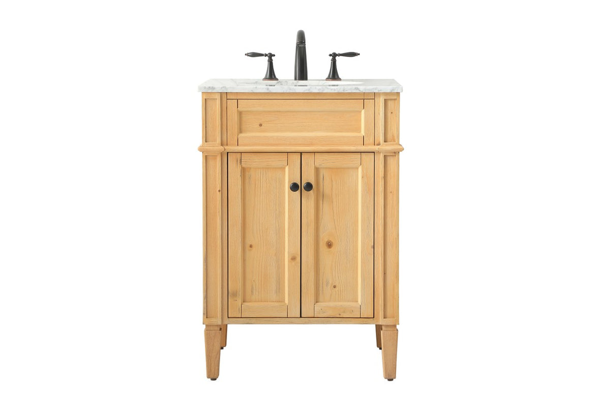 Elegant Lighting - VF12524NW - Single Bathroom Vanity - Park Avenue - natural wood