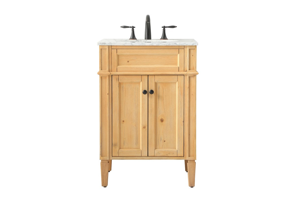 Elegant Lighting - VF12524NW - Single Bathroom Vanity - Park Avenue - Natural Wood