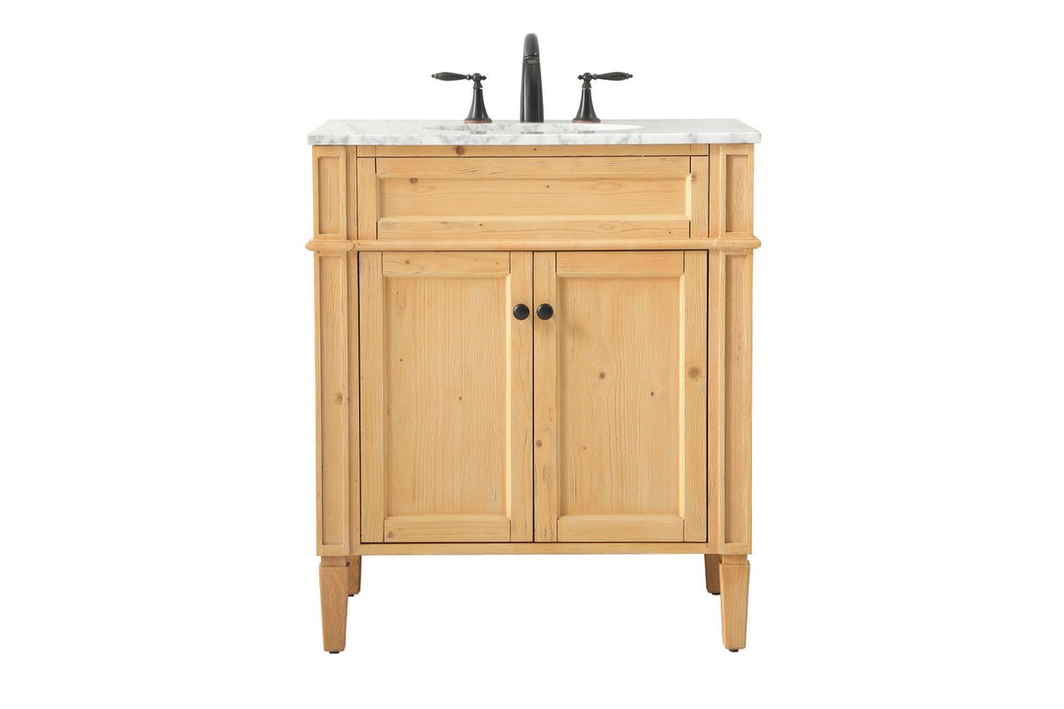 Elegant Lighting - VF12530NW - Single Bathroom Vanity - Park Avenue - natural wood