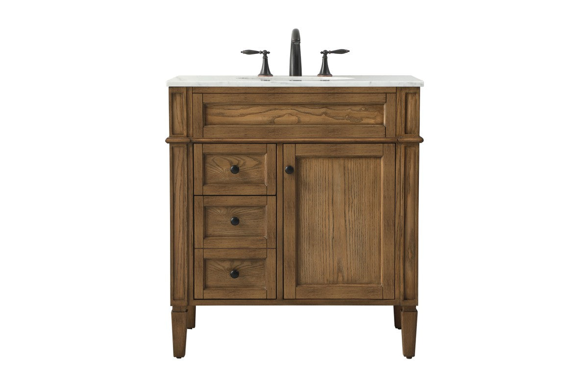 Elegant Lighting - VF12532DW - Single Bathroom Vanity - Park Avenue - Driftwood