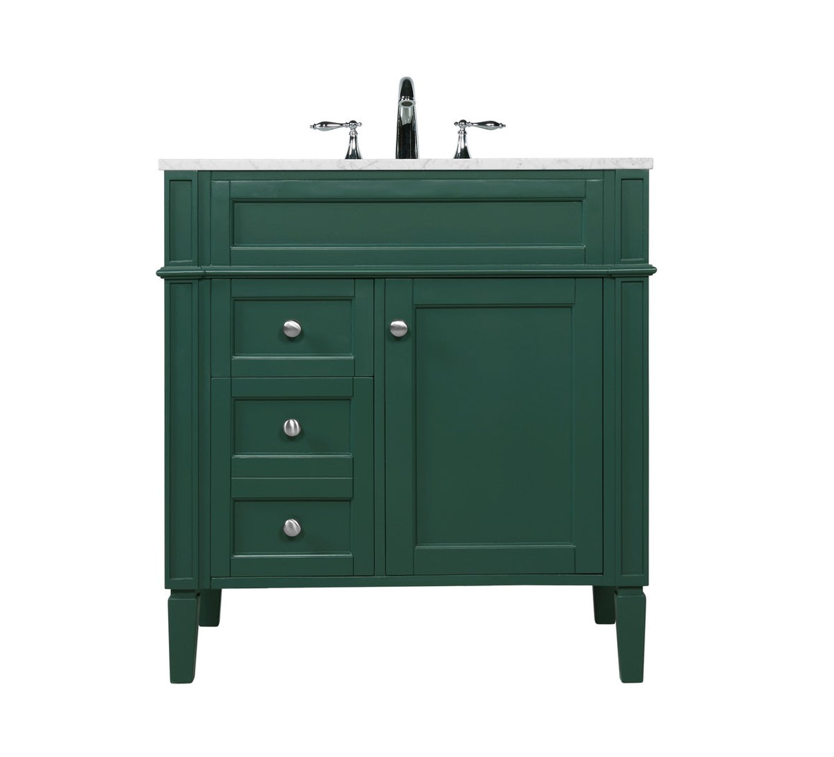Elegant Lighting - VF12532GN - Single Bathroom Vanity - Park Avenue - green