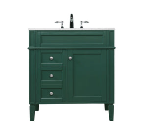 Elegant Lighting - VF12532GN - Single Bathroom Vanity - Park Avenue - Green