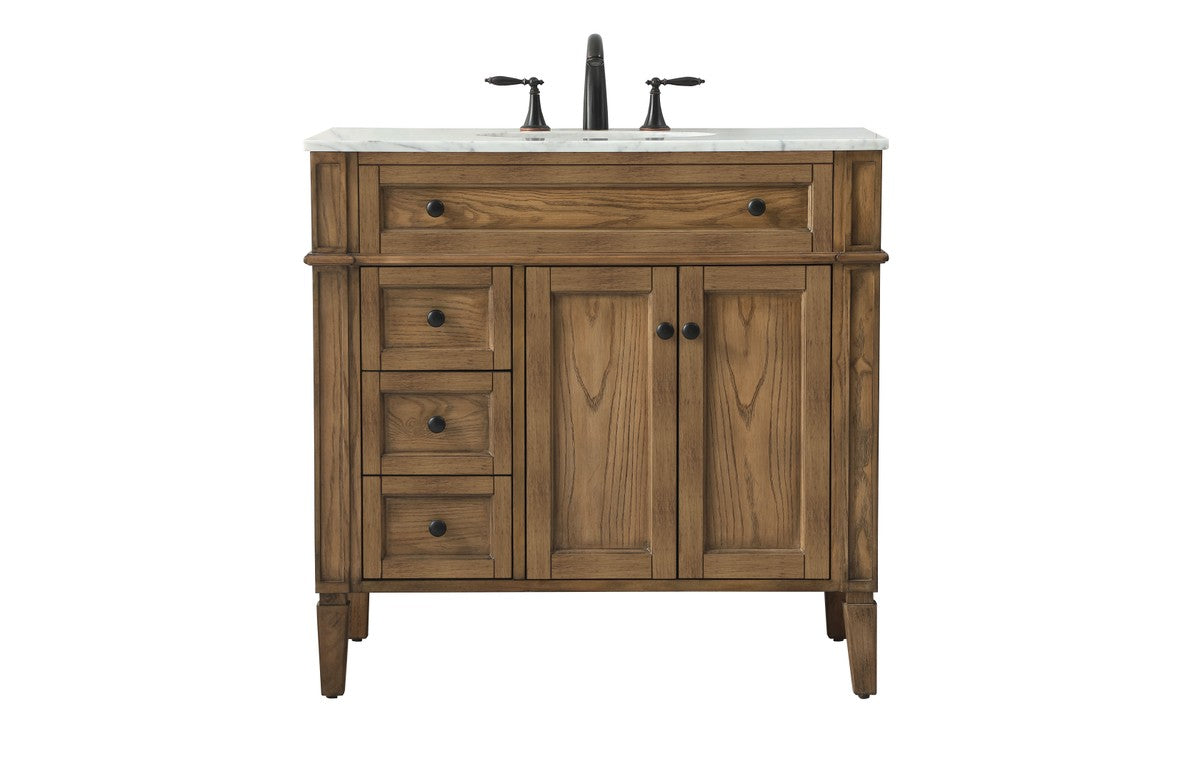 Elegant Lighting - VF12536DW - Single Bathroom Vanity - Park Avenue - Driftwood