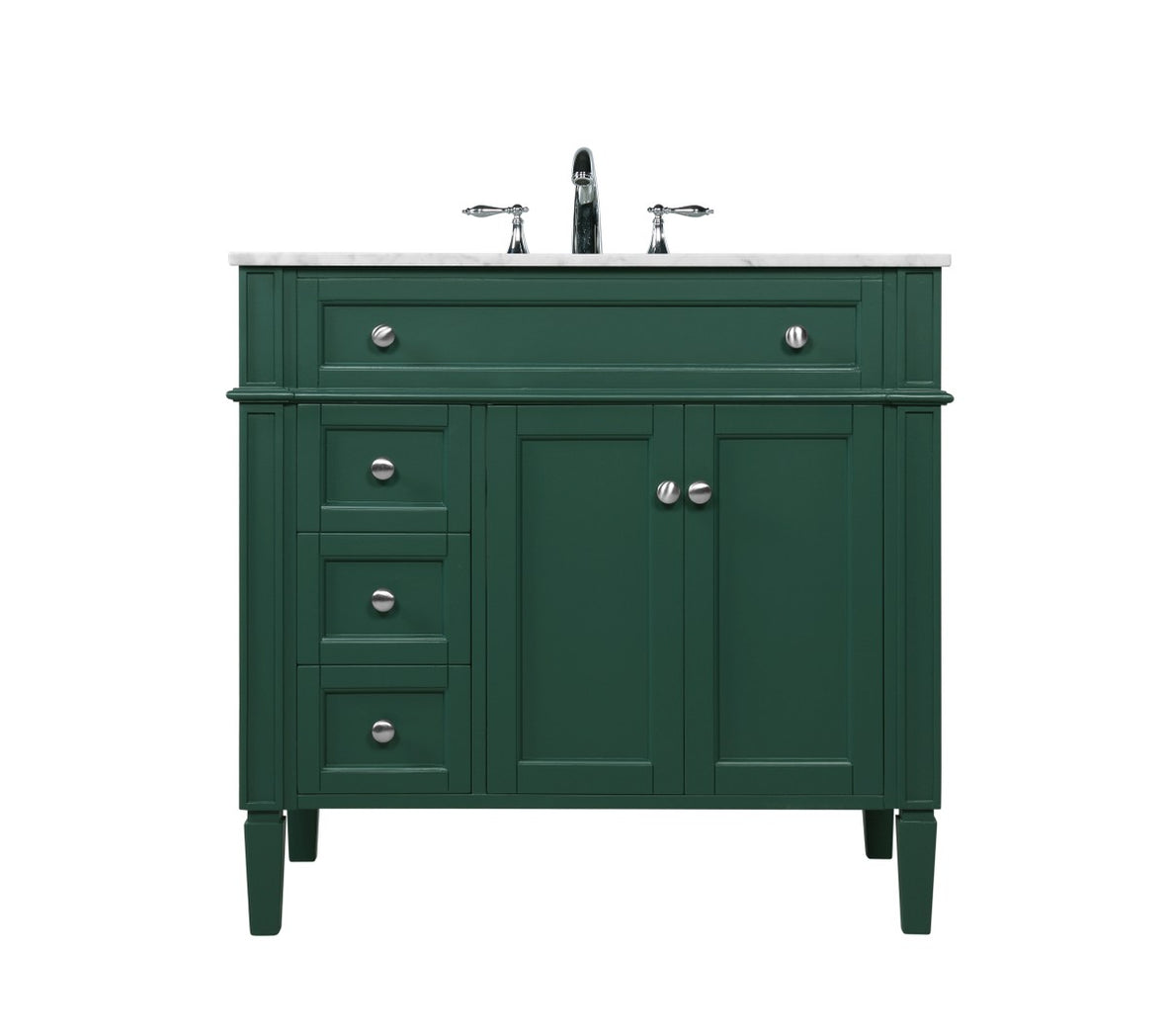 Elegant Lighting - VF12536GN - Single Bathroom Vanity - Park Avenue - green