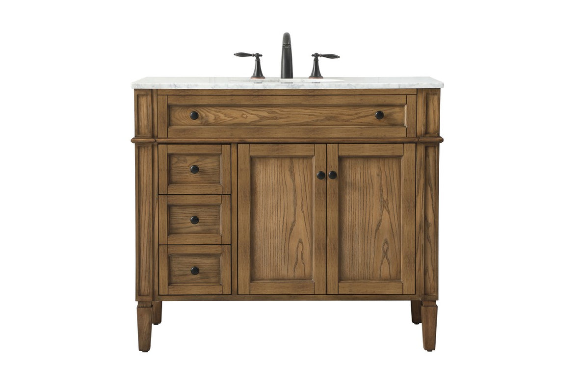 Elegant Lighting - VF12540DW - Single Bathroom Vanity - Park Avenue - driftwood