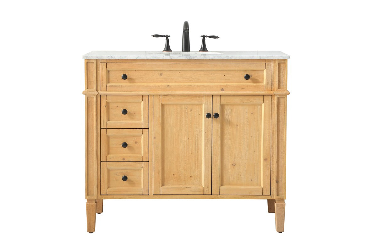 Elegant Lighting - VF12540NW - Single Bathroom Vanity - Park Avenue - Natural Wood