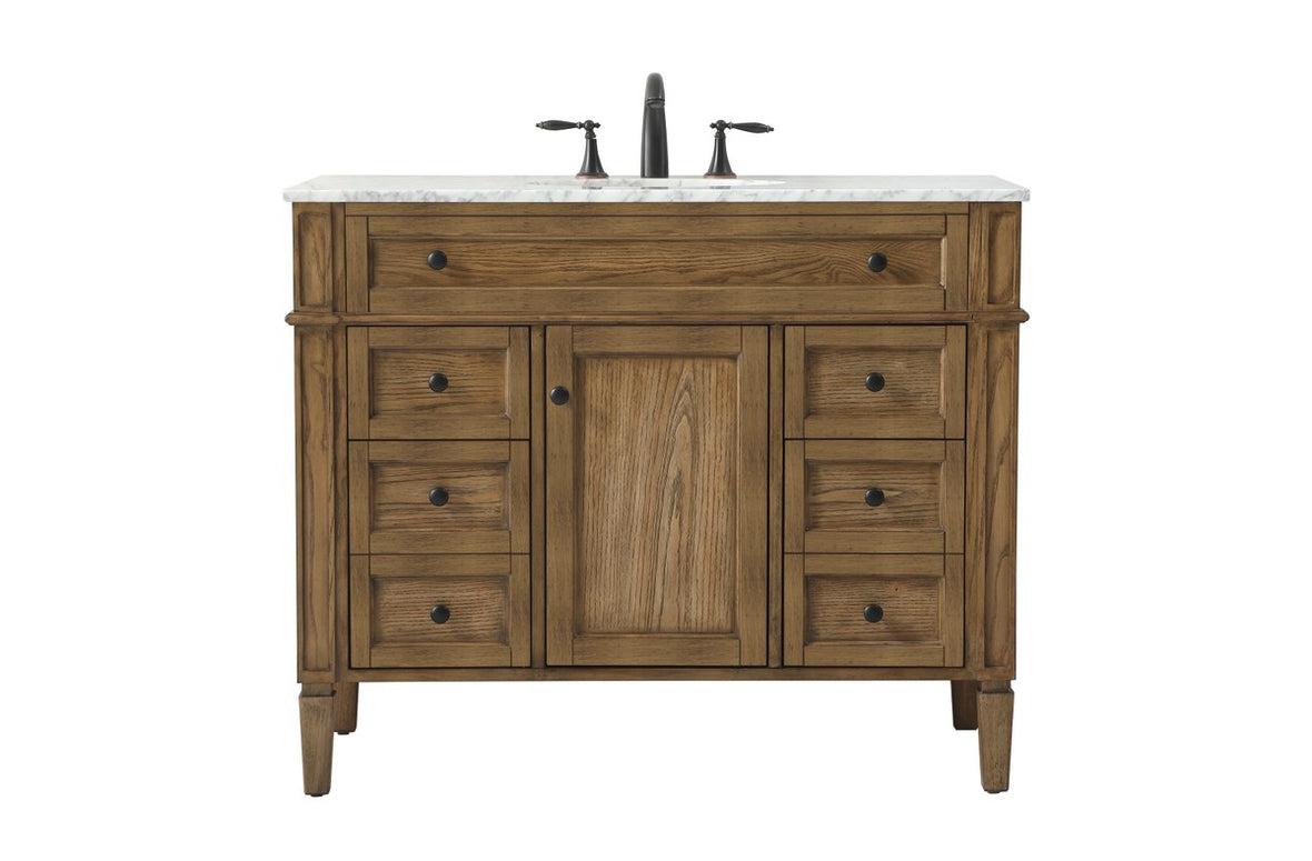 Elegant Lighting - VF12542DW - Single Bathroom Vanity - Park Avenue - driftwood