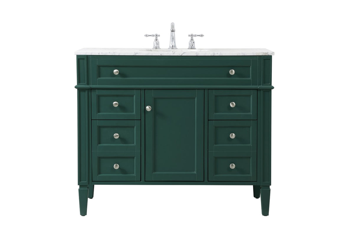 Elegant Lighting - VF12542GN - Single Bathroom Vanity - Park Avenue - green