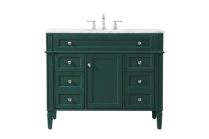 Elegant Lighting - VF12542GN - Single Bathroom Vanity - Park Avenue - Green