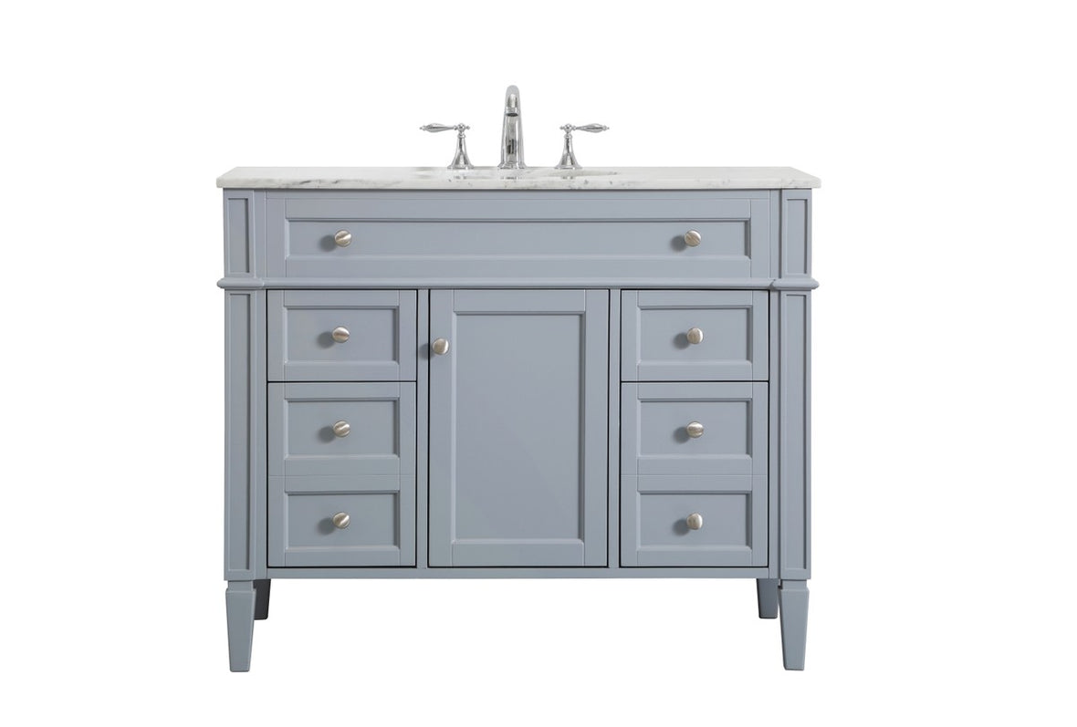 Elegant Lighting - VF12542GR - Single Bathroom Vanity - Park Avenue - grey