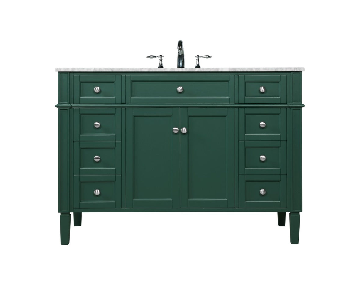 Elegant Lighting - VF12548GN - Single Bathroom Vanity - Park Avenue - green