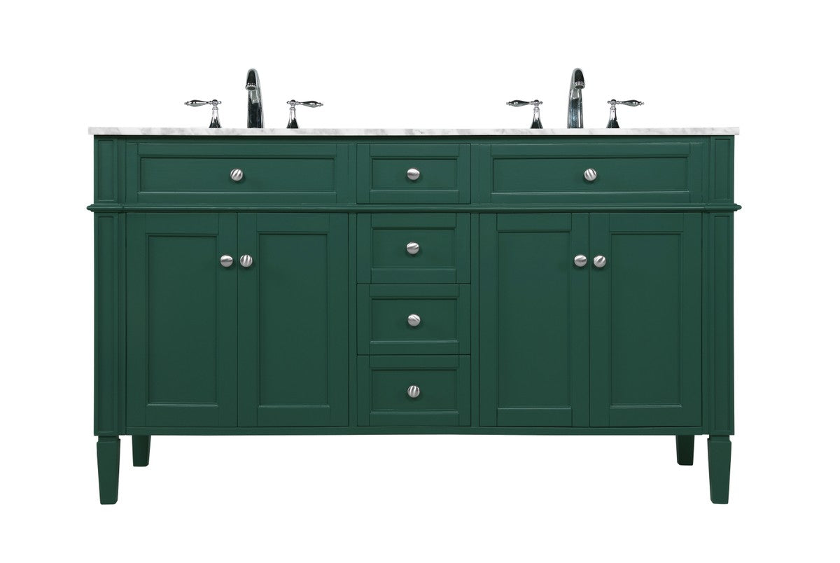 Elegant Lighting - VF12560DGN - Double Bathroom Vanity - Park Avenue - Green