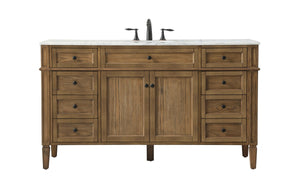 Elegant Lighting - VF12560DW - Single Bathroom Vanity - Park Avenue - Driftwood